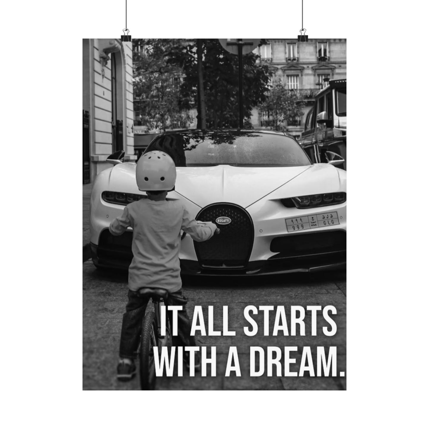 Motivational Canvas – Bugatti “It All Starts With a Dream”