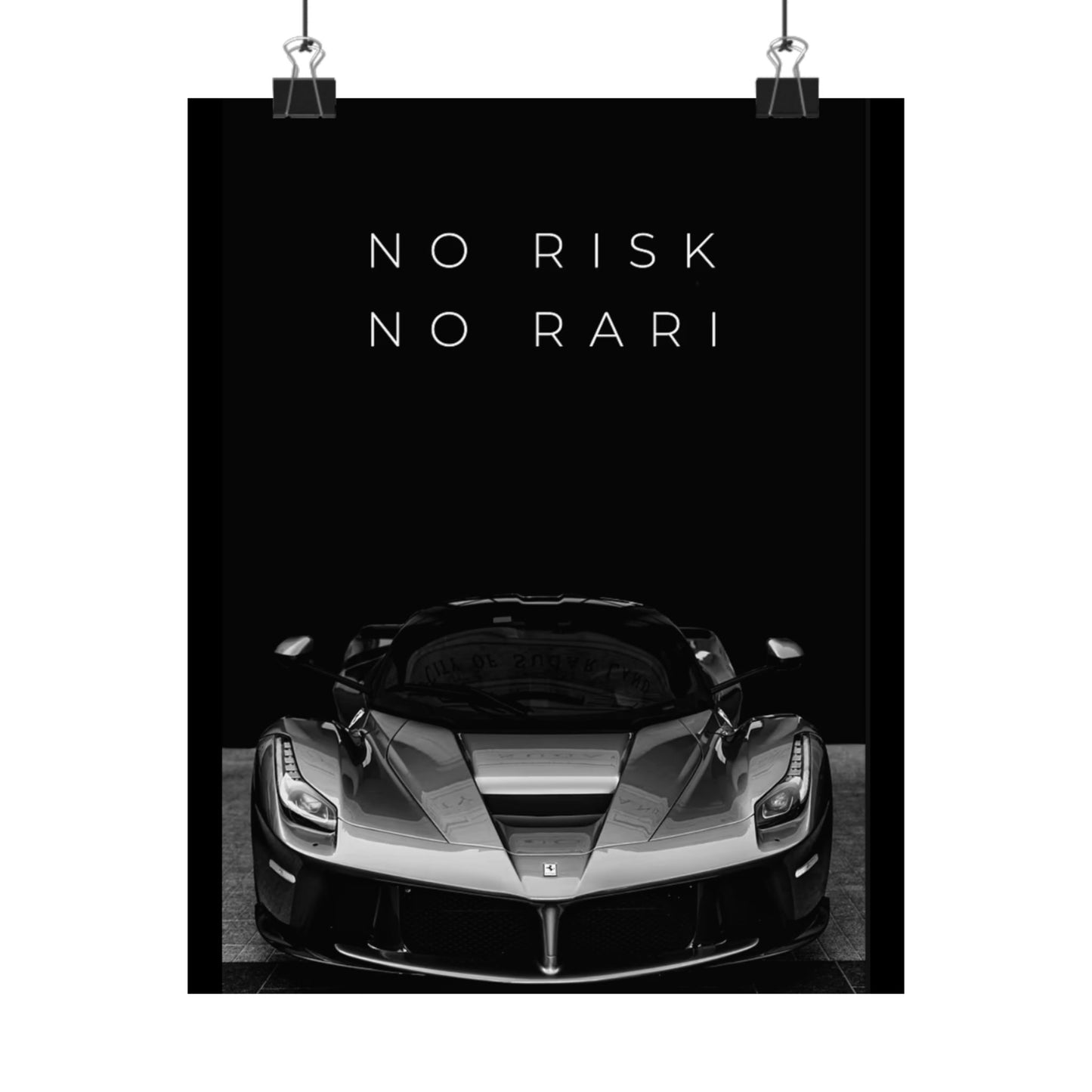 Motivational Poster – “No Risk, No Rari”