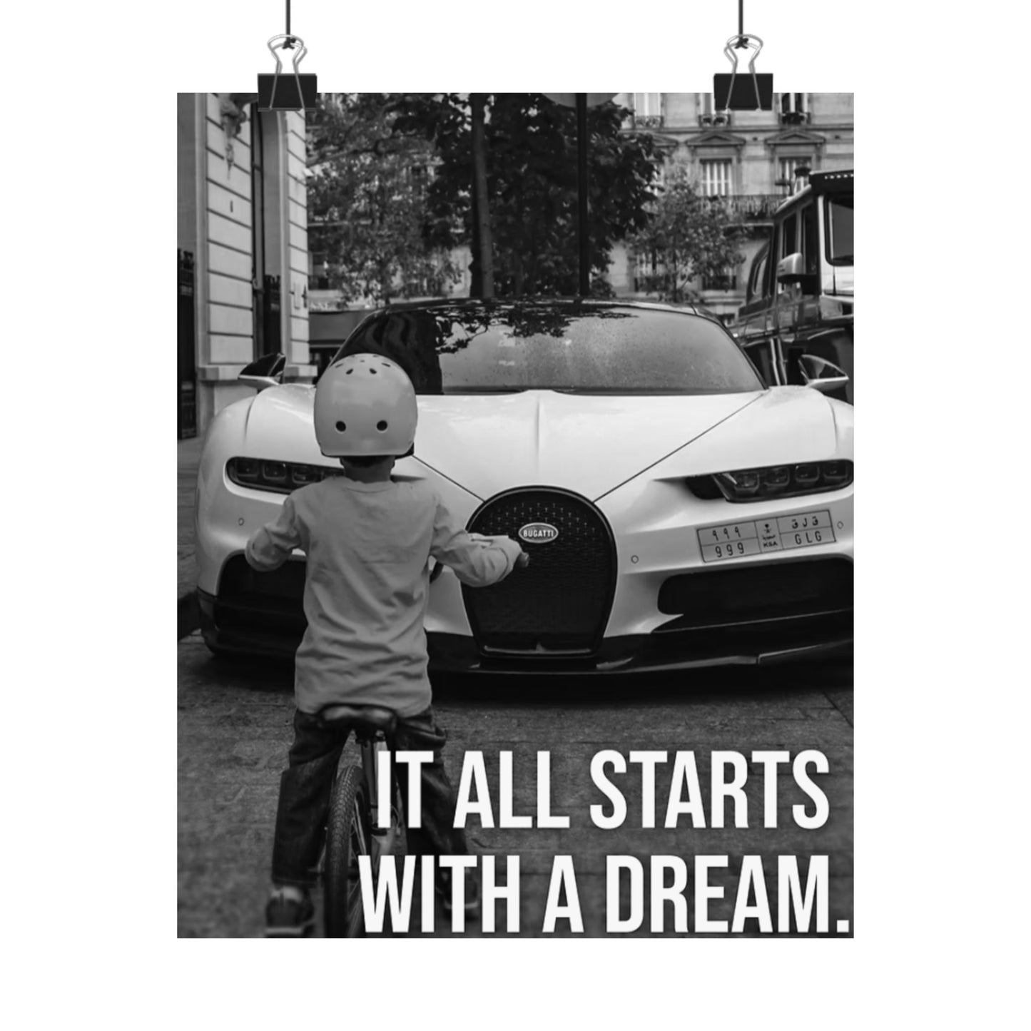 Motivational Canvas – Bugatti “It All Starts With a Dream”
