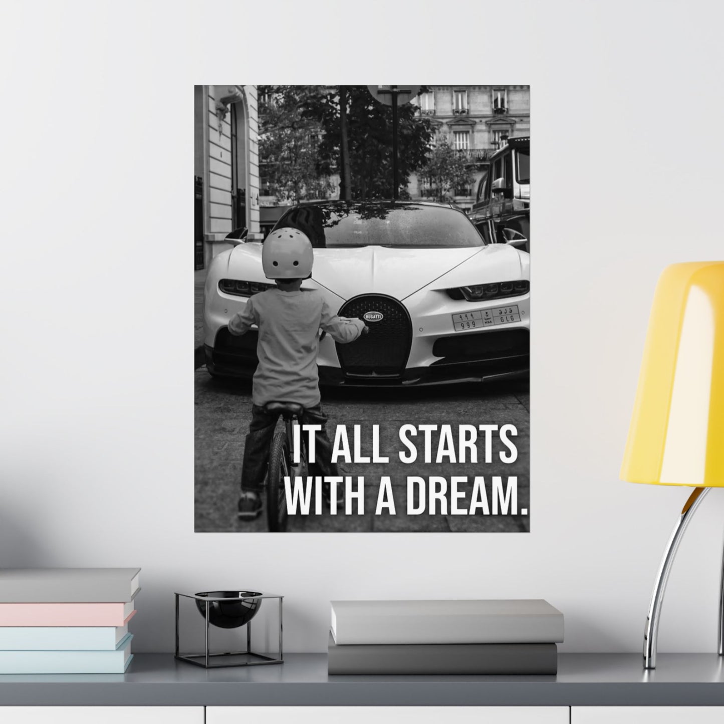 Motivational Canvas – Bugatti “It All Starts With a Dream”