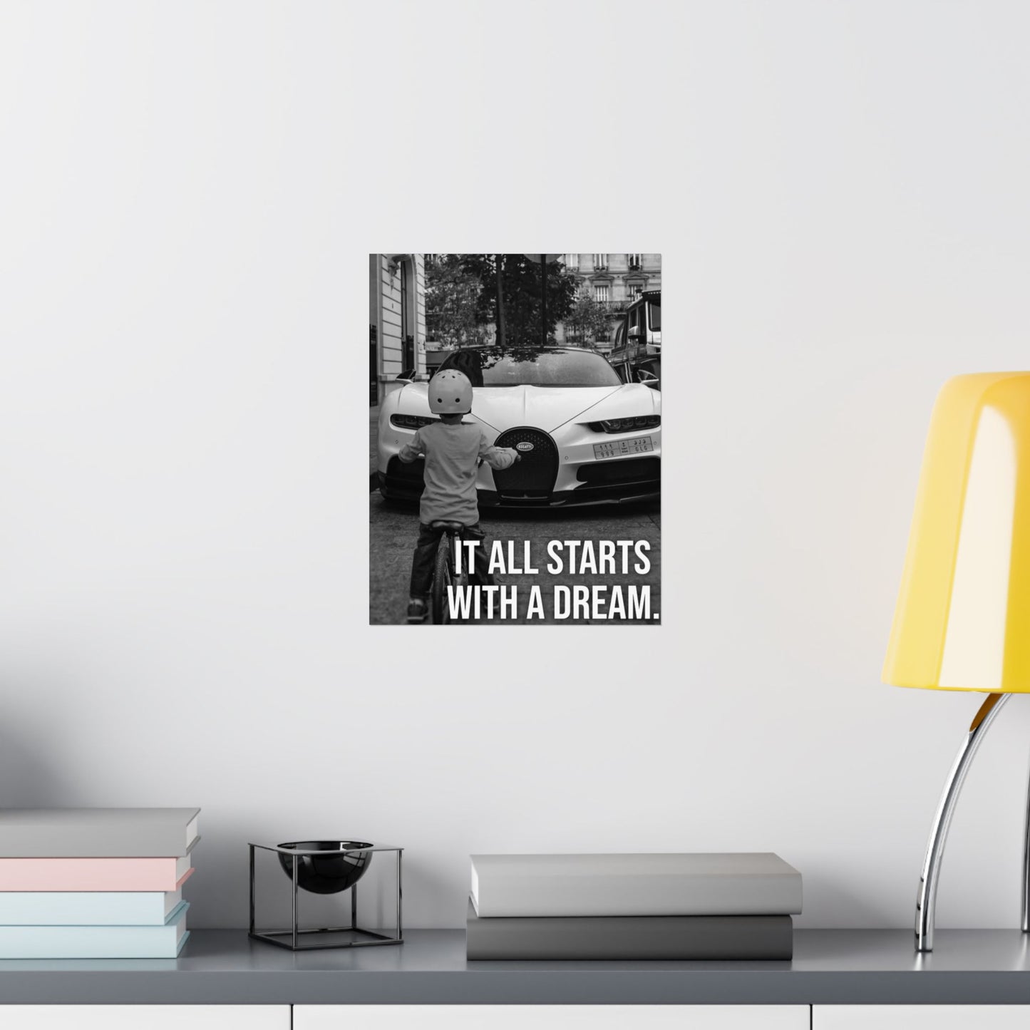 Motivational Canvas – Bugatti “It All Starts With a Dream”
