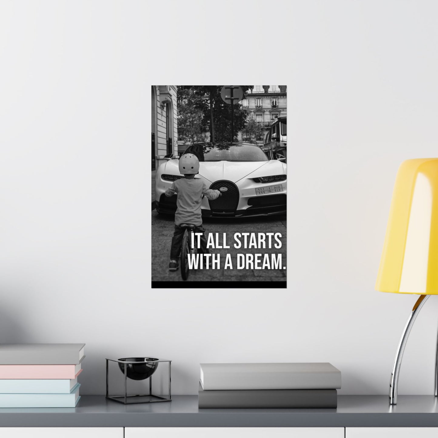 Motivational Canvas – Bugatti “It All Starts With a Dream”