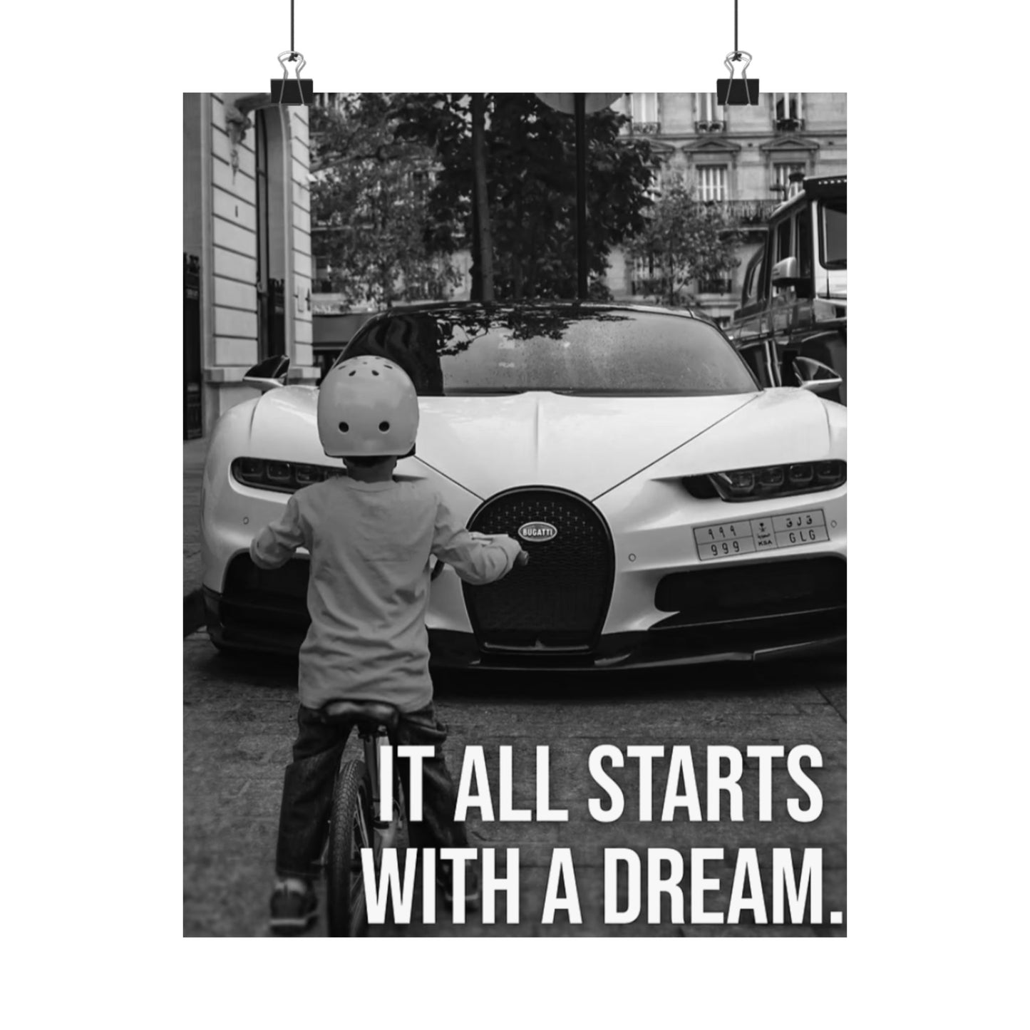Motivational Canvas – Bugatti “It All Starts With a Dream”