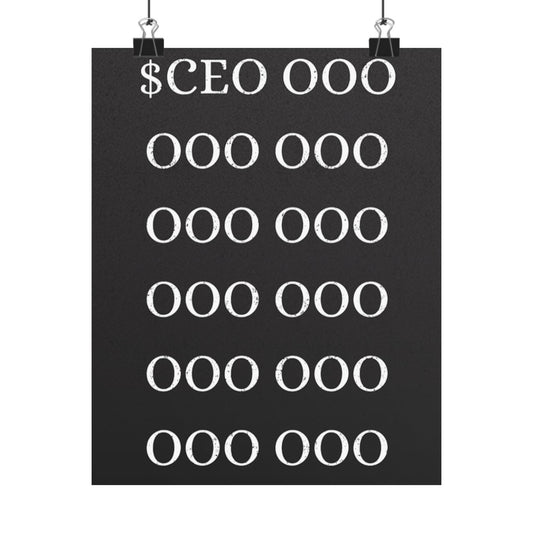 Motivational Poster – “$CEO Mindset”