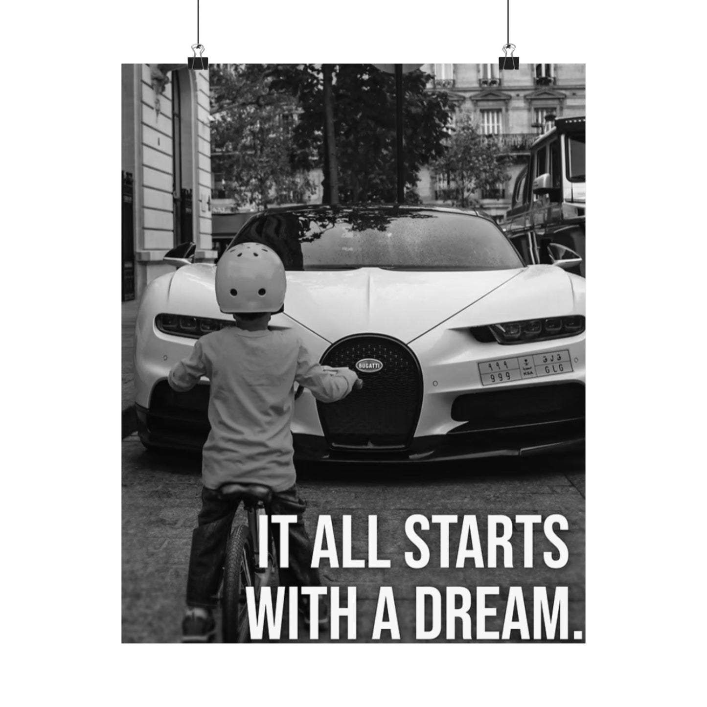Motivational Canvas – Bugatti “It All Starts With a Dream”