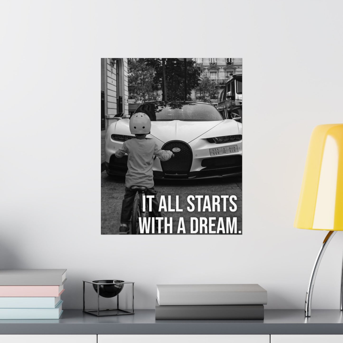 Motivational Canvas – Bugatti “It All Starts With a Dream”