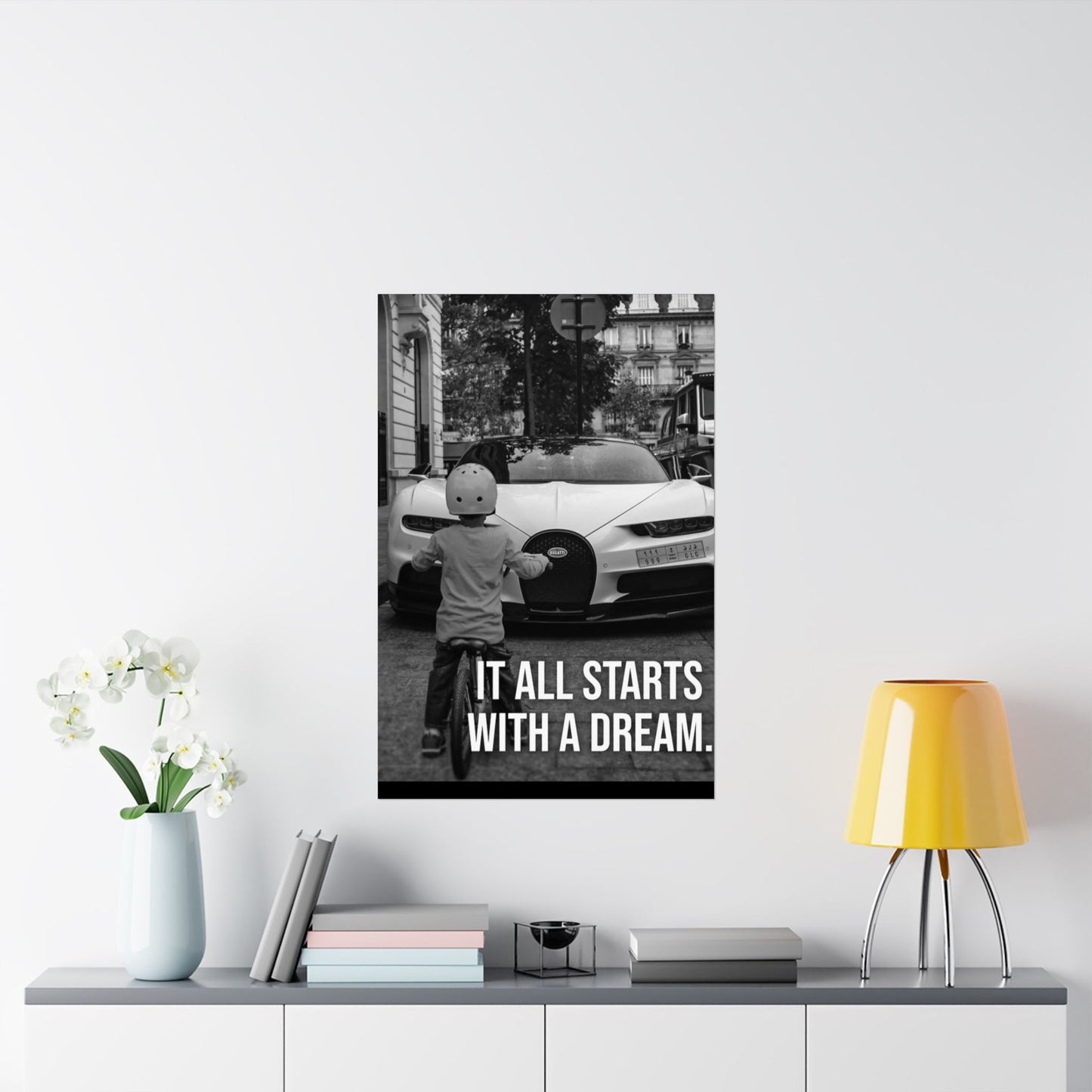 Motivational Canvas – Bugatti “It All Starts With a Dream”
