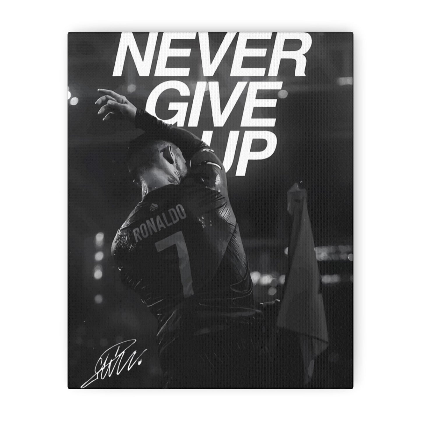 Motivational Canvas Cristiano Ronaldo – “Never Give Up”