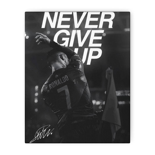 Motivational Canvas Cristiano Ronaldo – “Never Give Up”