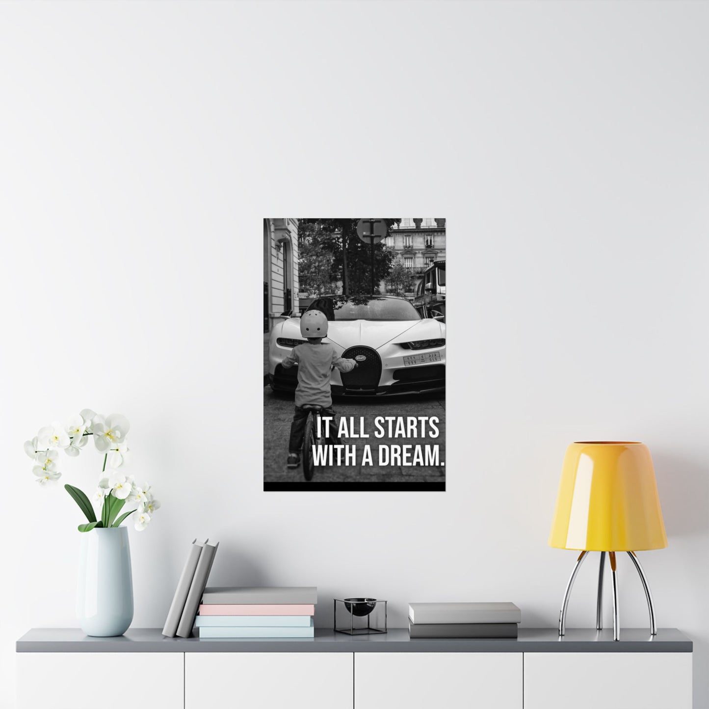 Motivational Canvas – Bugatti “It All Starts With a Dream”