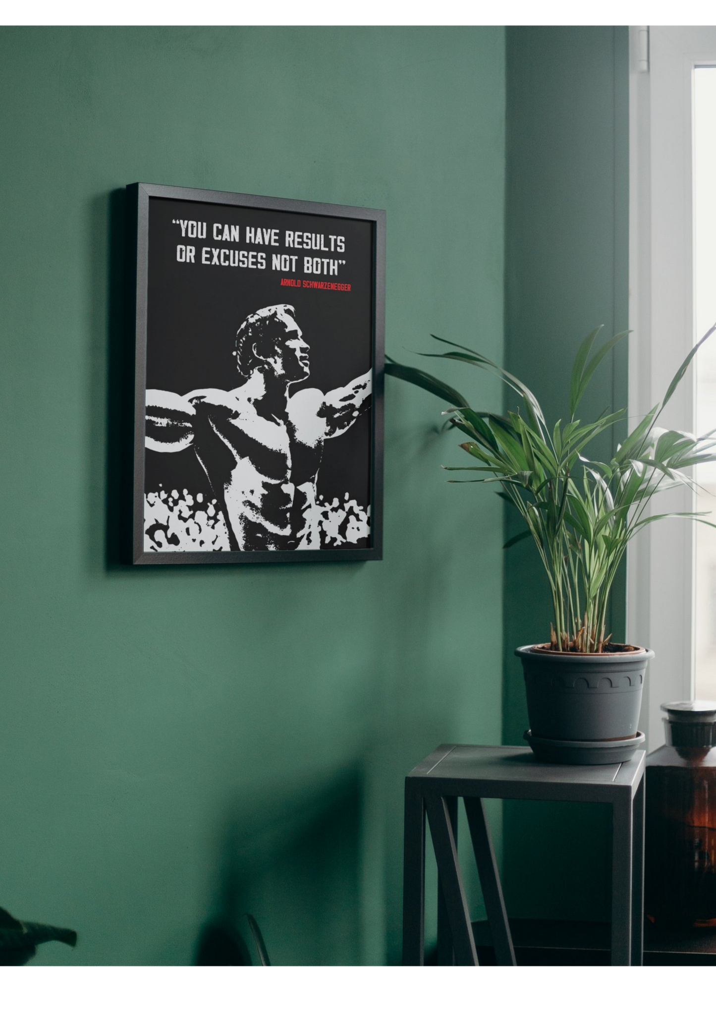 Motivational Poster – Arnold “You Can Have Results or Excuses, Not Both”